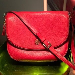 Red Tory Burch Robinson Bag